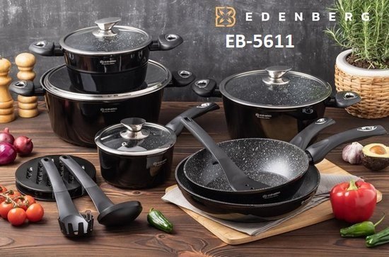 Edenberg 15pcs cookware set EB-5611
