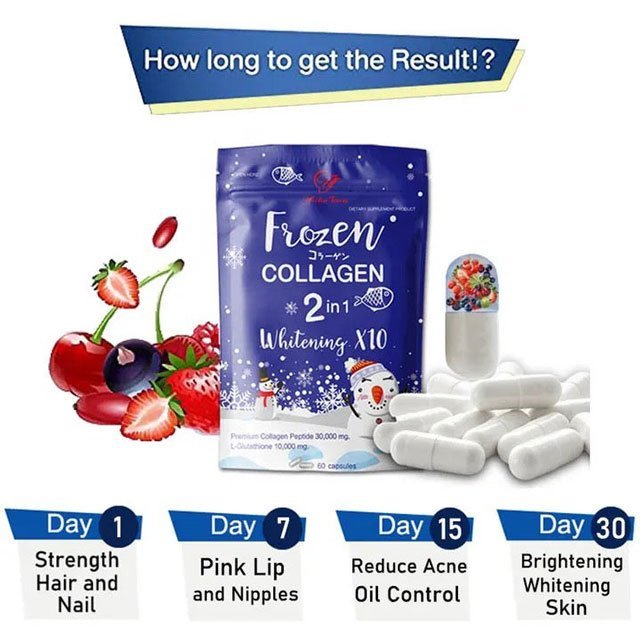 Frozen Collagen Capsule with L-Glutathione, Pomegranate, CoQ10, and Berries - Image 4